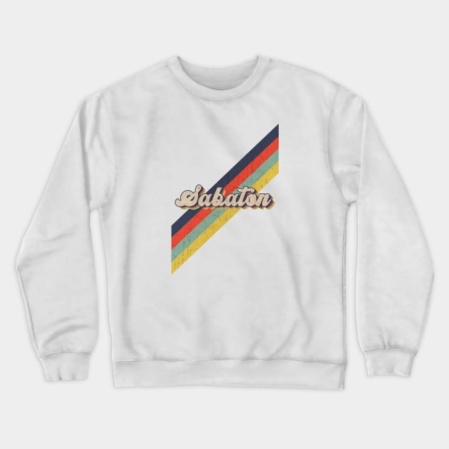 retro vintage color Sabaton Crewneck Sweatshirt by HarryMarket